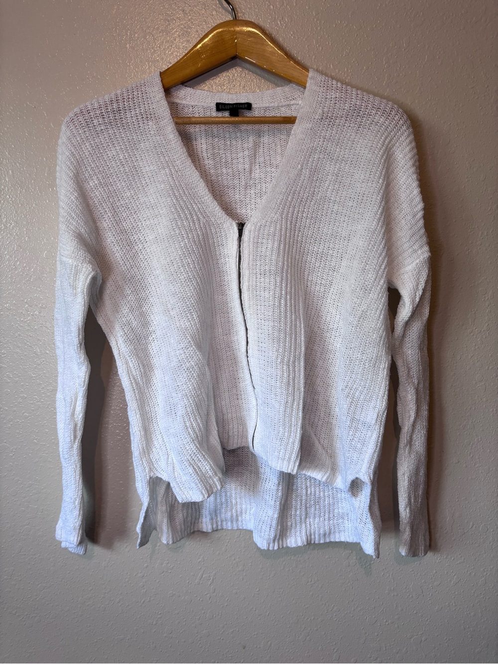 Eileen fisher front zip cardigan